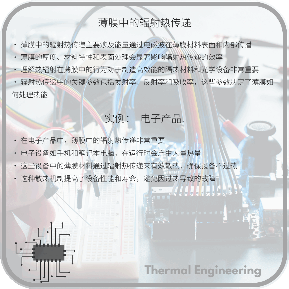 薄膜中的辐射热传递