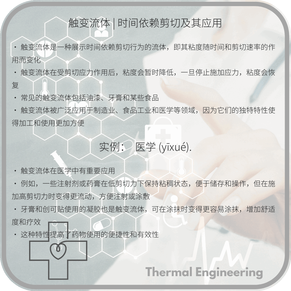 触变流体 | 时间依赖剪切及其应用