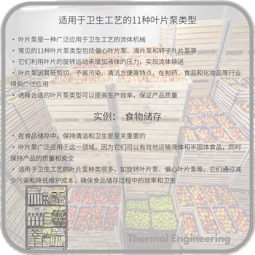 适用于卫生工艺的11种叶片泵类型