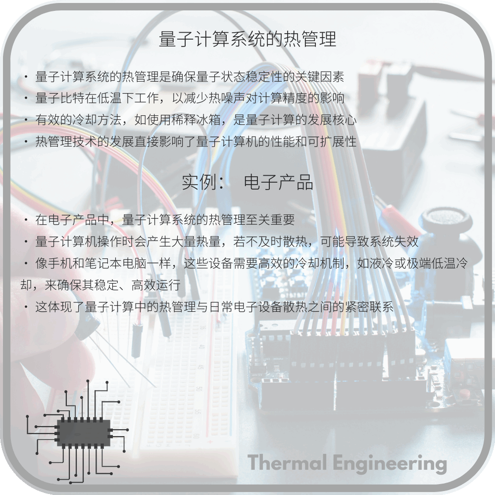 量子计算系统的热管理