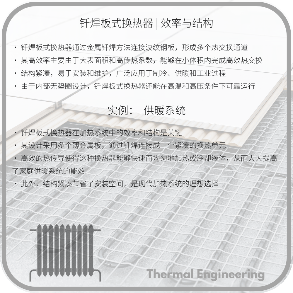 钎焊板式换热器 | 效率与结构
