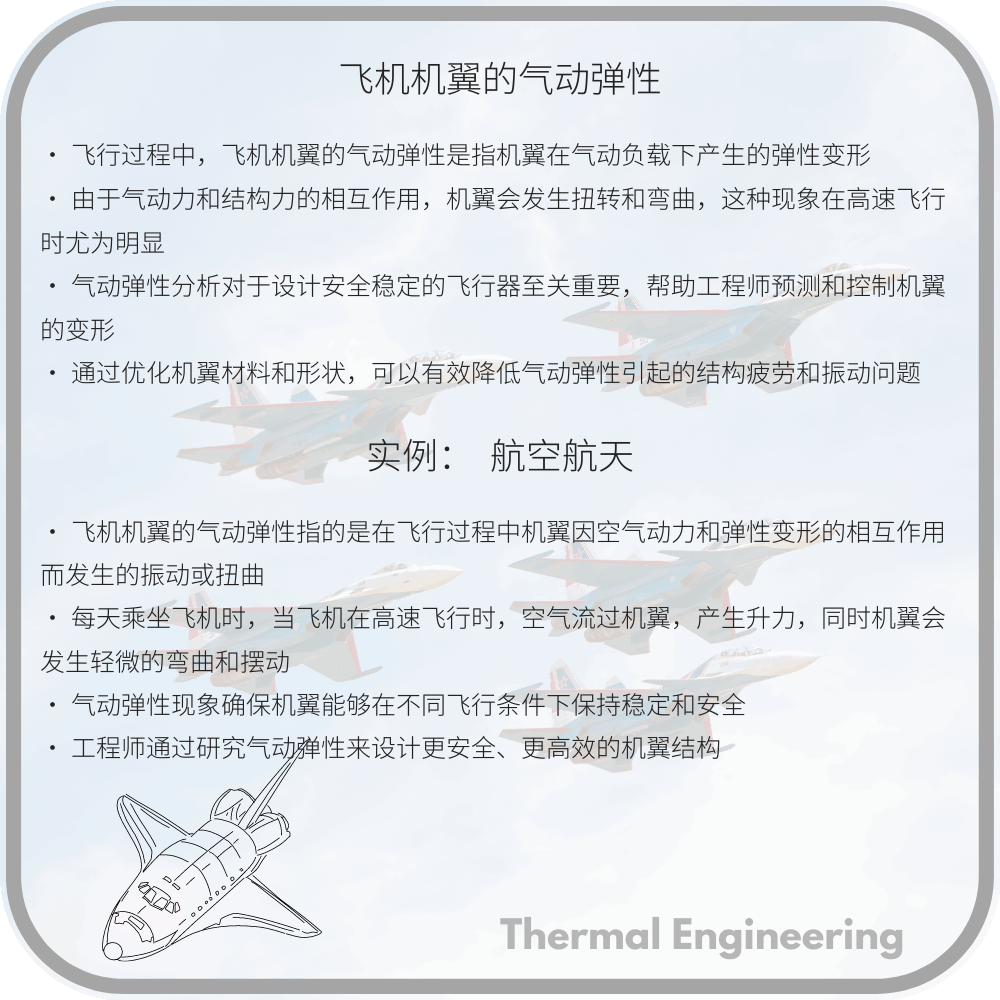 飞机机翼的气动弹性