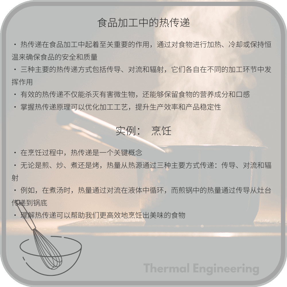 食品加工中的热传递